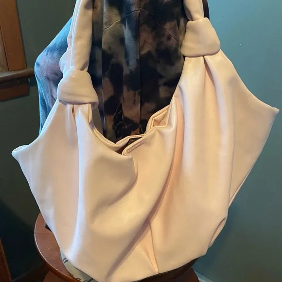 INC Ultra soft faux leather powder pink purse. - Picture 3 of 6